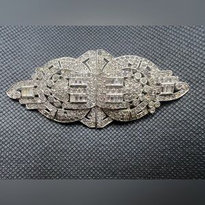 Stunning Antique Art Deco Rhinestone Brooch